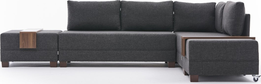 Kutna garnitura na razvlačenje FLY, desna, antracit, Fly Right - Anthracite