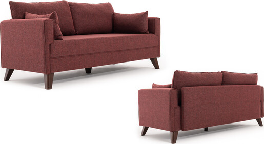 Trosjed na razvlačenje BELLA crveni, Bella Sofa Bed - Claret Red