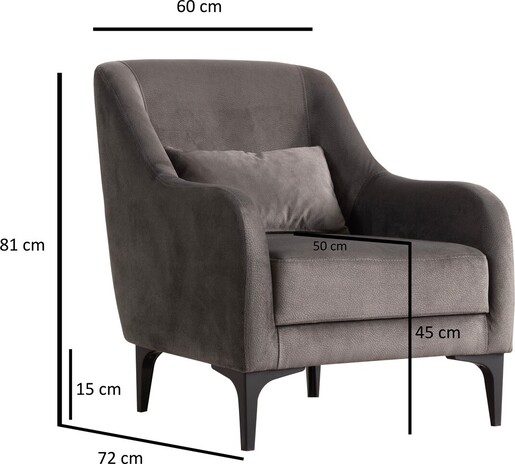 Fotelja Astana - Anthracite