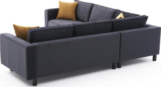 Kutna garnitura, Antracit, Kale Velvet - Anthracite