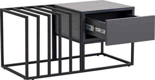 Stolić za kavu CHARLOTTE, crna boja