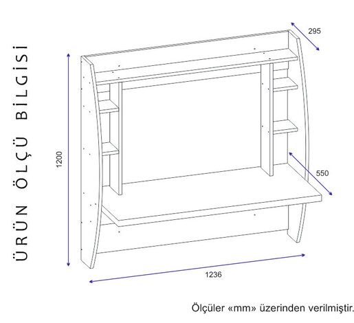 Studijski stol, Buğlem - White