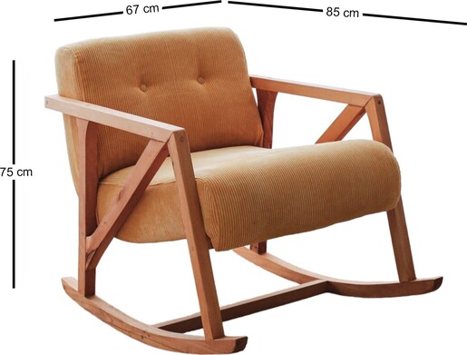 Fotelja Nini Sallanan - žuta