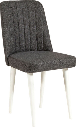 Set stolova i stolica (4 komada), Bijela boja Antracit, Vina 1053 - Anthracite, White