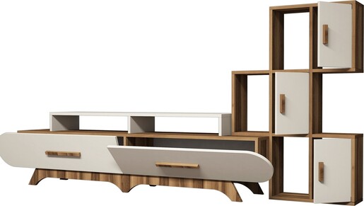 TV jedinica, Flora S - Walnut, Cream