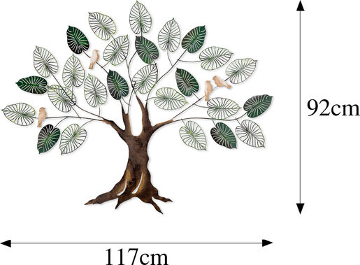 Metalna zidna dekoracija, Arc Flock 3