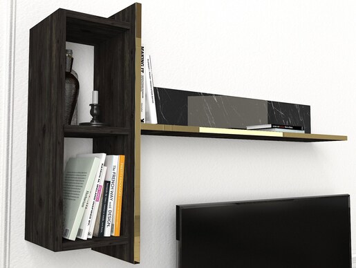 Set namještaja za dnevni boravak, Crno Zlato, Veyron Set 3