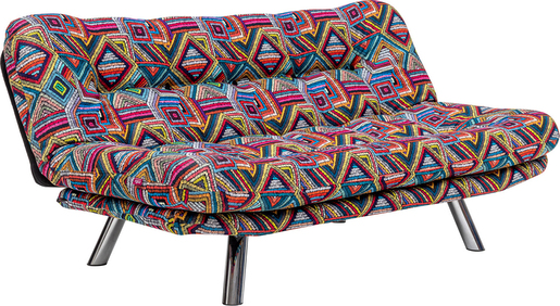 Trosjed na razvlačenje, Višebojno, Misa Small Sofabed - Patchwork