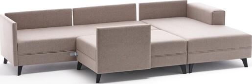 Kutna garnitura na razvlačenje EFSUN, krem, Efsun - Cream