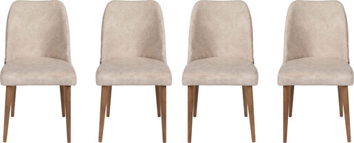 Set stolica (4 komada), Krema Orah, Nova 761