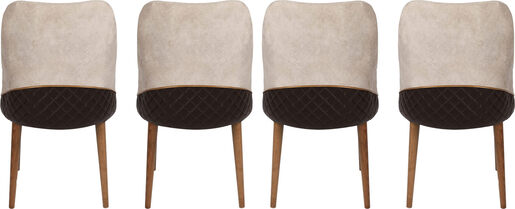 Set stolica (4 komada), Krema Orah, Nova 761