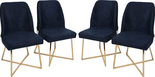 Set stolica (4 komada), Zlato Tamno plava, Madrid 138