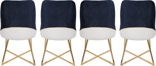 Set stolica (4 komada), Zlato Tamno plava, Madrid 138