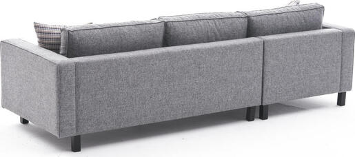 Kutna garnitura, Sivo, Kale Linen Left - Grey