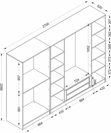Garderoba, Kale Plus - 7812