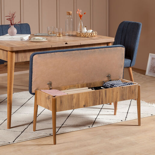 Set stolova i stolica (5 komada), Atlantski bor Tamno plava, Vina 1048 - Dark Blue, Atlantic