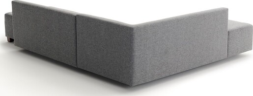 Kutna garnitura na razvlačenje, Sivo, Manama Corner Sofa Bed Left - Grey
