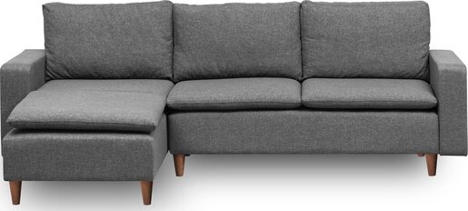 Kutna garnitura, Tamno siva, Lungo