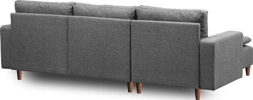 Kutna garnitura, Tamno siva, Lungo