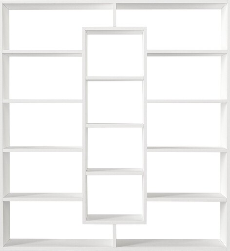 Polica za knjige, Bijela boja, Ample - White