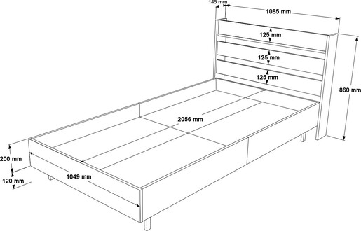 Set namještaja za sobu za djecu i mlade LENNON