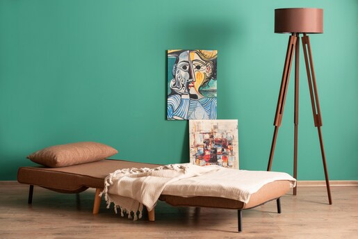 Fotelja na razvlačenje, Smeđa, Folde Single - Brown