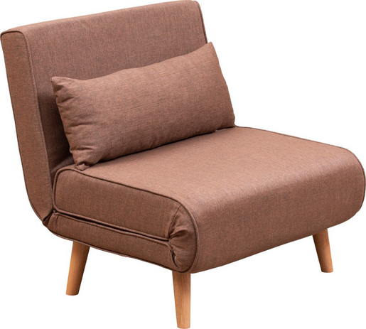 Fotelja na razvlačenje, Smeđa, Folde Single - Brown