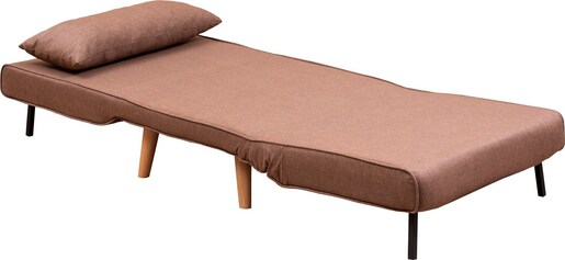 Fotelja na razvlačenje, Smeđa, Folde Single - Brown