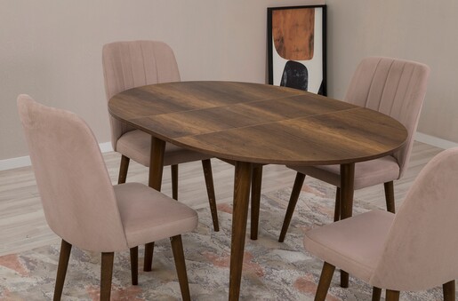 Proširivi blagavaonski stol i stolice (5 komada) Bristol