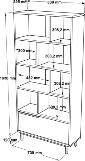 Polica za knjige Elena