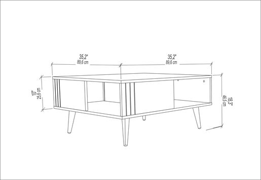 Stolić za kavu Oak Lawn