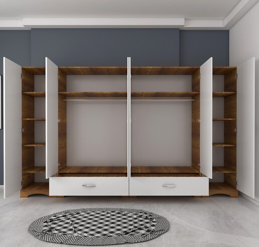 Garderoba, Bijela boja Orah, F4 - 524