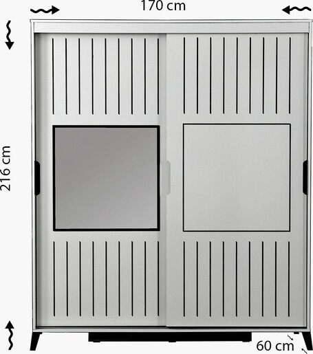Garderoba, Pasific Home Fuga - 170 Meşe Dolap