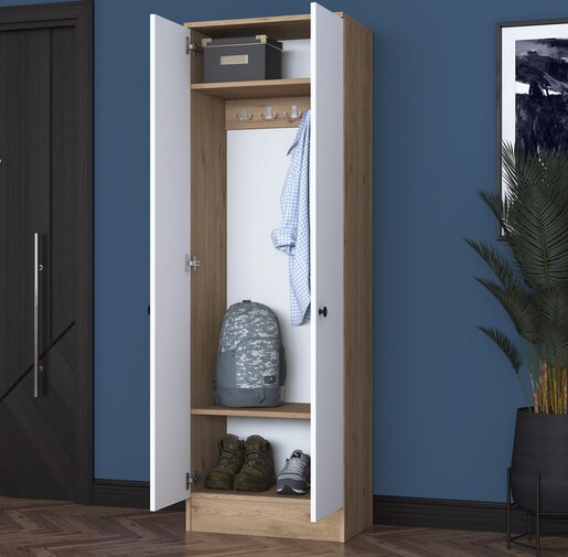 Ormarić, Bijela boja Orah, P6- M14 - 2415