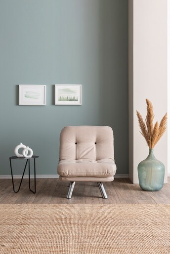 Naslonjač, Misa Small Solo v2 - Cream