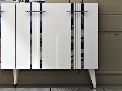 Konzola, Asel - White, Silver