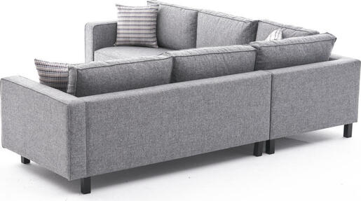 Kutna garnitura KALE LINEN, siva, Kale Linen - Grey