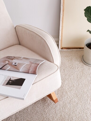 Naslonjač za ljuljanje, Yoko - White