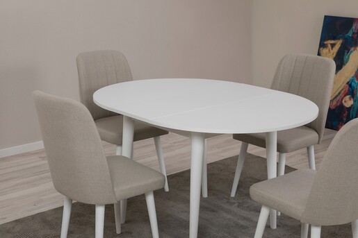 Proširivi blagavaonski stol i stolice (5 komada) Maren