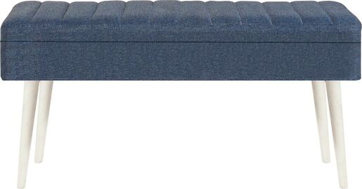 Set stola i stolica (4 komada), Vina 1048 - 3 - White, Dark Blue