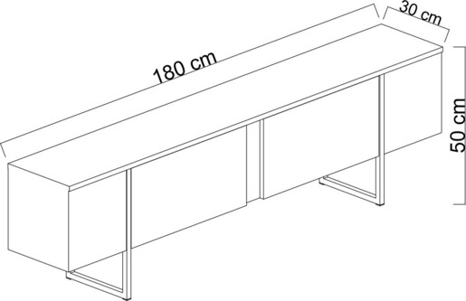 TV jedinica LUXE, antracit, srebrna boja