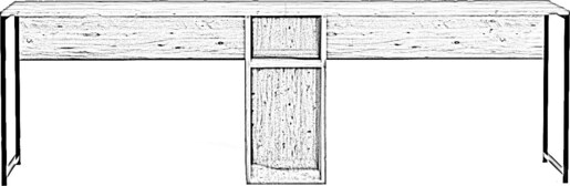 Studijski stol, İkili Çalışma Masası L196