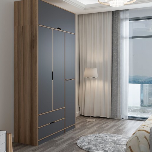 Ormar za odjeću ELINA - 8907, antracit, Dore