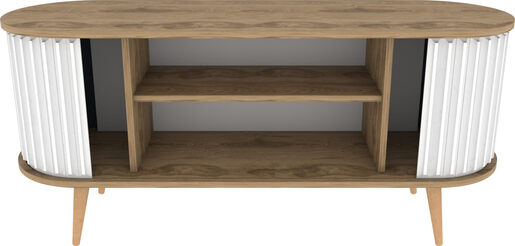 Stalak za televizor, Stor - Oud Oak, White