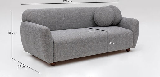 Trosjed EDDY svijetlo siva, Eddy - Light Grey