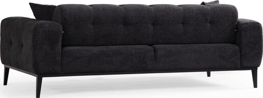 Trosjed na razvlačenje Athena 3 Seater - crna