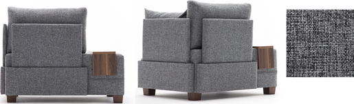 Sofa, Sivo, Fly Armchair Right - Grey