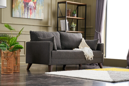 Dvosjed, Antracit, Bella Sofa For 2 Pr - Anthracite