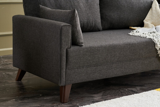 Dvosjed, Antracit, Bella Sofa For 2 Pr - Anthracite