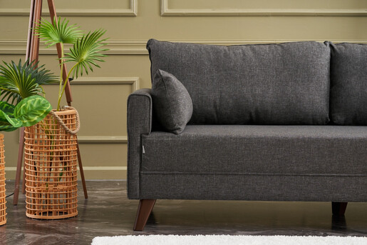 Dvosjed, Antracit, Bella Sofa For 2 Pr - Anthracite